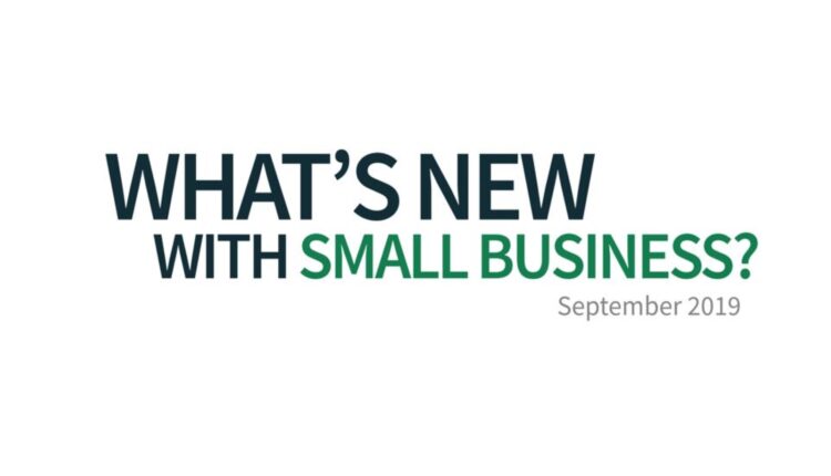 What's New with Small Business September 2019