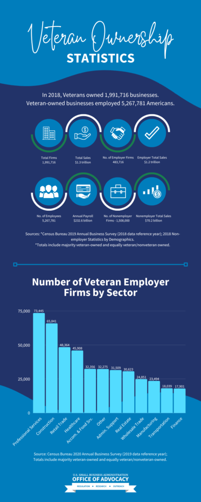 Veteran Ownership Statistics Infographic
