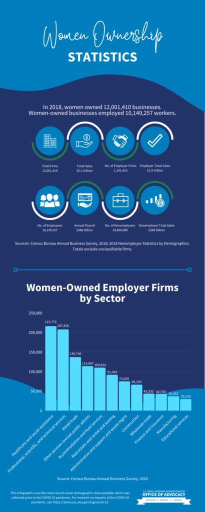 Women Ownership Statistics Infographic