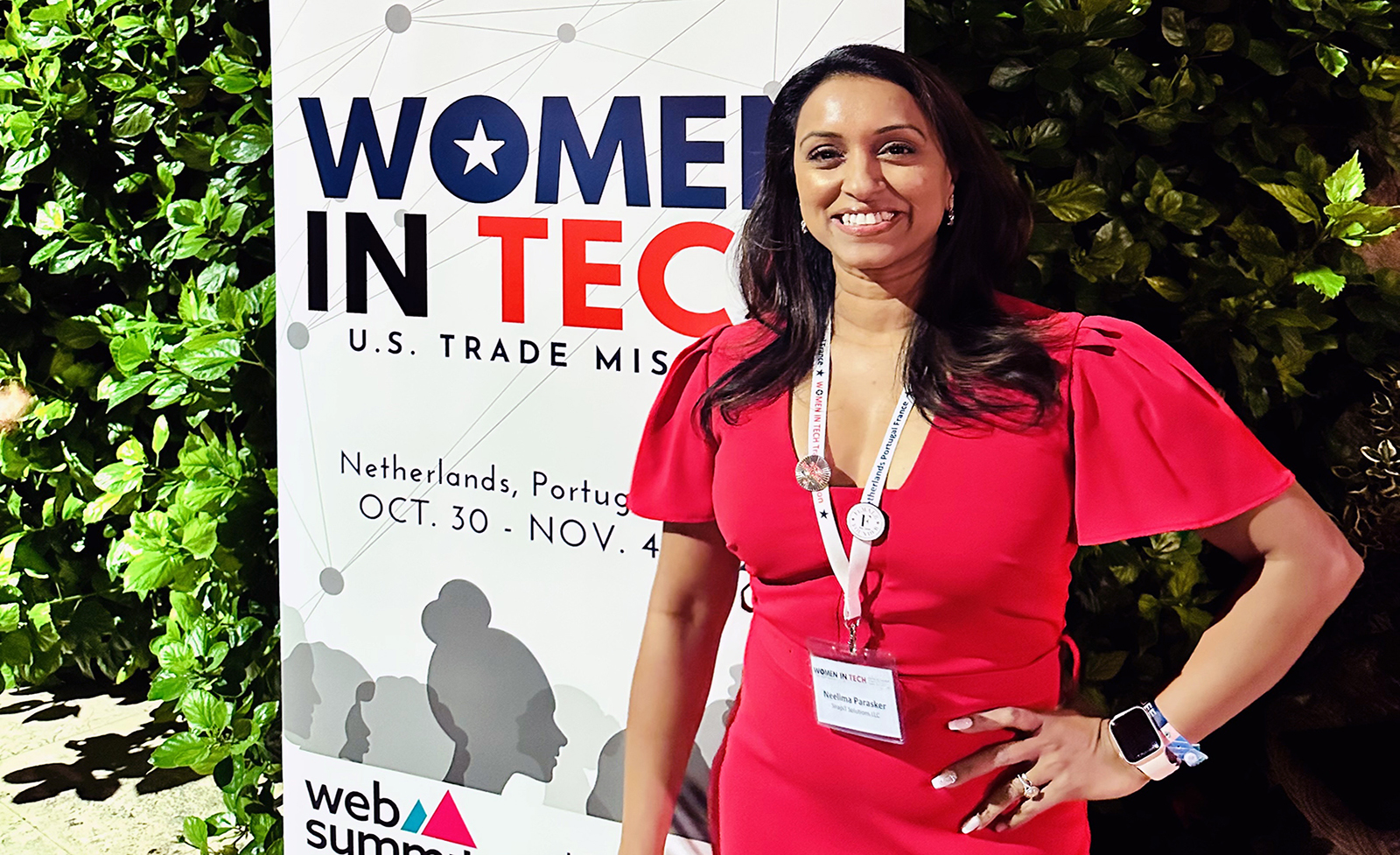 Neelima Parasker at the Women in Tech U.S. Trade Mission summit.