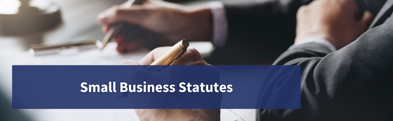 Small Business Statutes