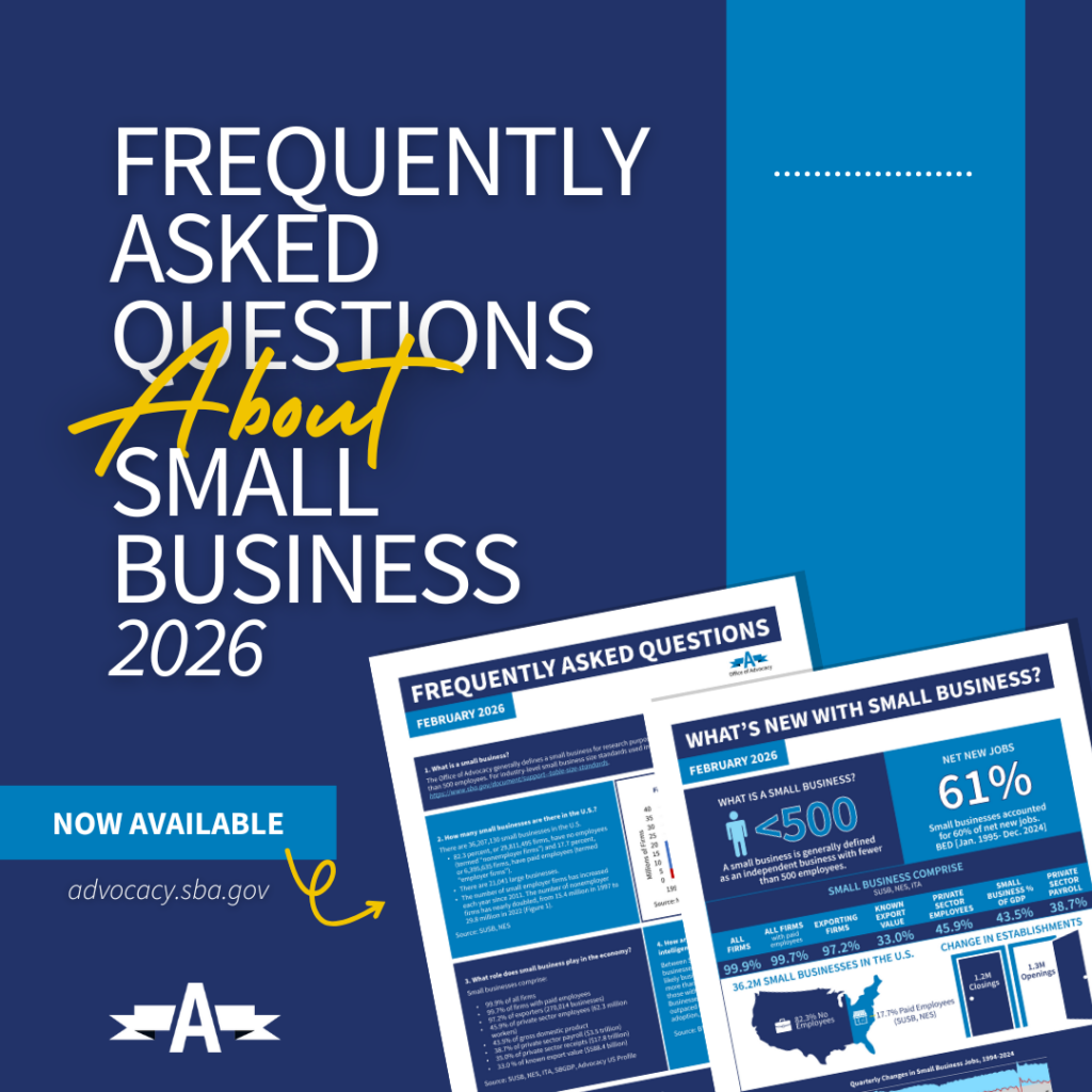 Frequently Asked Questions About Small Business 2026 Now available advocacy.sba.gov